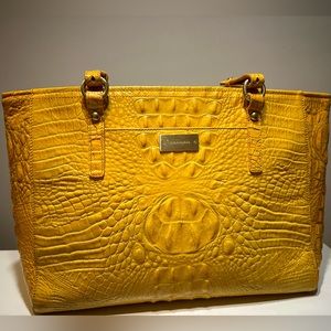 Brahmin Purse Yellow Leather